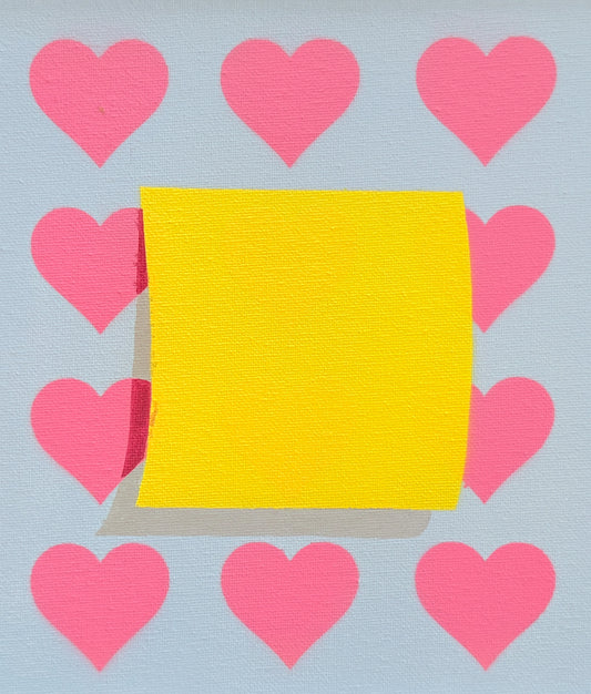 Sticky Note : I Heart Hearts