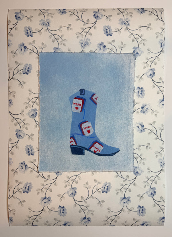 Cowboy Boot (Mahjong: red and blue tile)