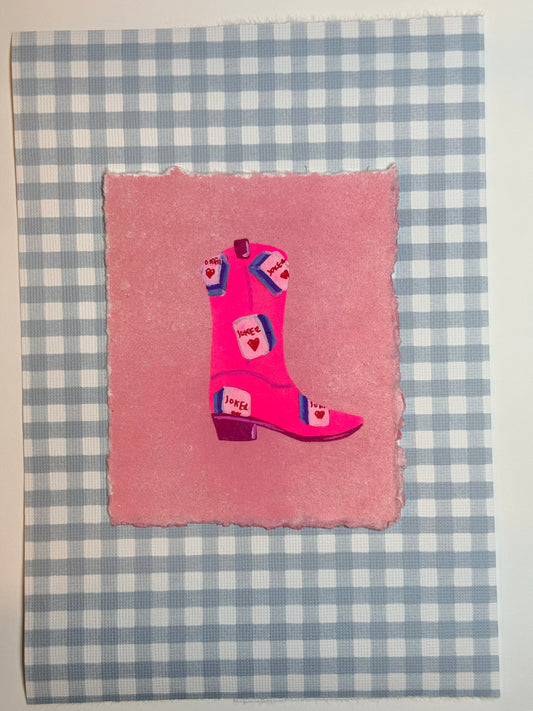 Cowboy Boot (Mahjong: blue tile)